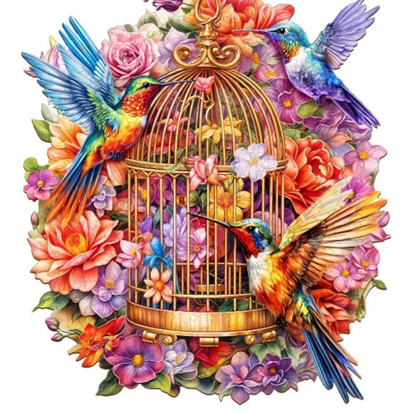 Garden Symphony wooden jigsaw puzzle - Picture 5 of 5